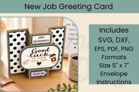 Download New Job 3D SVG Greeting Card - Svg Collection