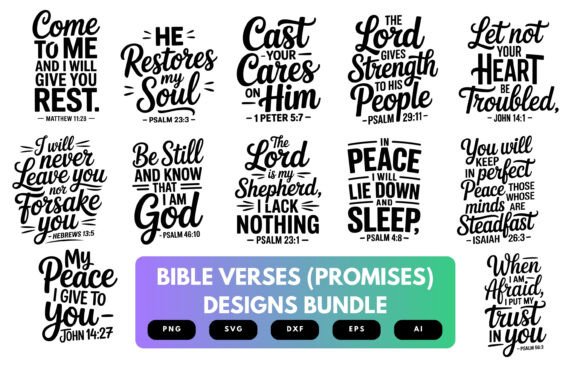 Download Bible Promises SVG Bundle - Svg Collection