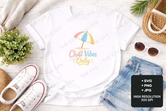 Download Chill Vibes Only Beach SVG TShirt Design - Svg Collection