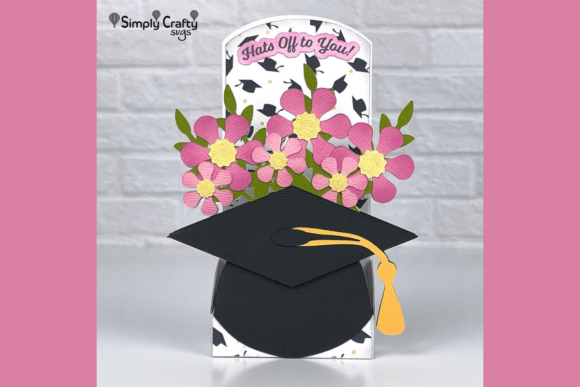 Download Floral Graduation Box Card SVG - Svg Collection