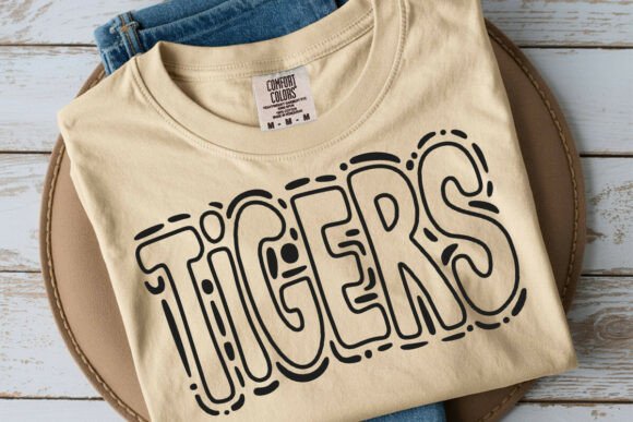 Download TIGERS - Doodle Word Outline Svg - Svg Collection