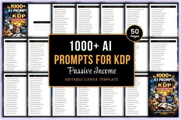 Download 1000+ AI Prompts for KDP Passive Income - Premium Resources