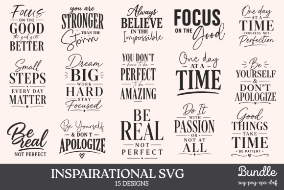 Download Inspirational Quotes SVG Bundle - Svg Collection